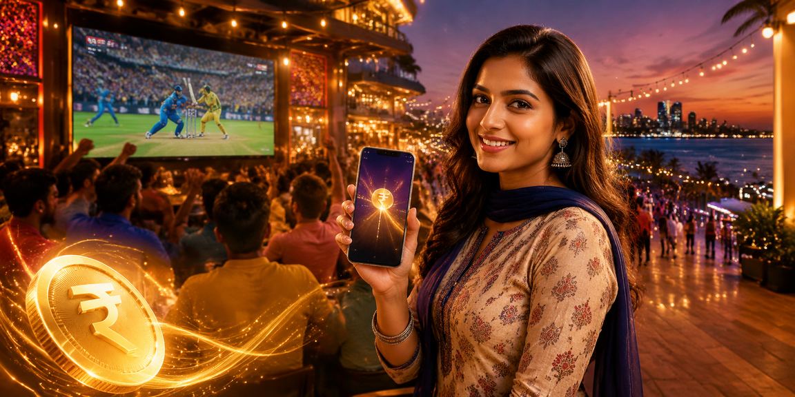 Indian cricket betting excitement with rupee symbols
